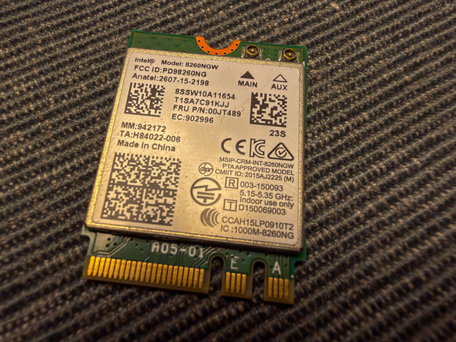 Intel Dual Band Wireless-AC 8260NGW WiFi/Bluetooth kortti