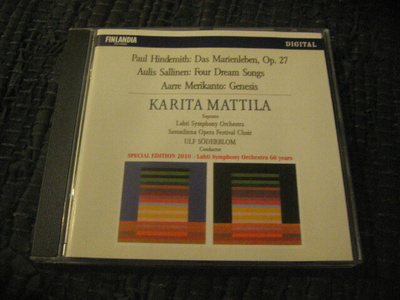 Hindemith, Sallinen (Mattila, Söderblom, Lahti SO 60 vuotta)