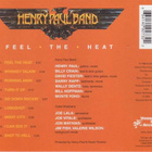 HENRY PAUL BAND Feel The Heat CD (OUTLAWS) - pikkukuva 2