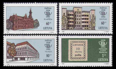 Liettua 540-3 ** Postimerkki 75v (1993)