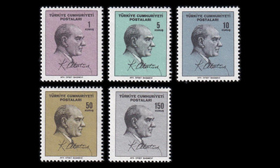 Turkki 1976-80 ** Käyttösarja Atatürk (1965)