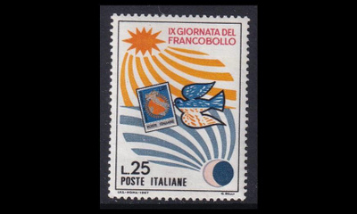 Italia 1250 ** Postimerkin päivä (1967)