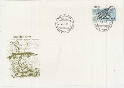 1984 9,00 mk atrain FDC