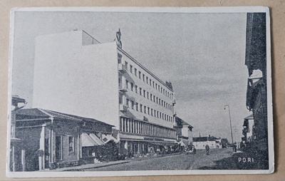Pori, keskustanäkymä, uutta ja vanhaa, mv pk, ei p.