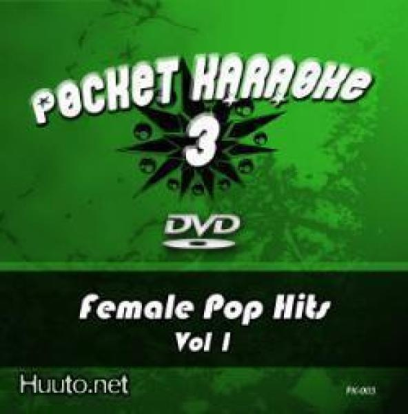 POCKET 3 - FEMALE POP HITS Vol 1 -Karaoke DVD (uusi)