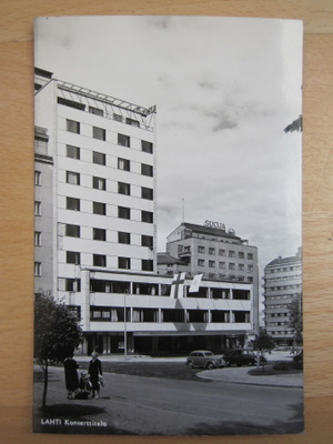 VANHA Postikortti Lahti 1950-l Alkup. Mallikappale