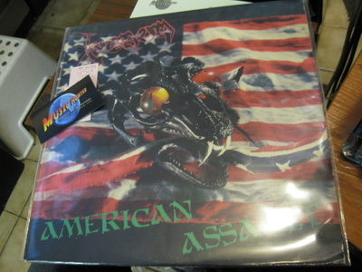 VENOM - AMERICAN ASSAULT EX+/EX+ 12'' MAXI-SINGLE