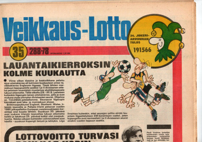 Veikkaus-Lotto n:o 35 1978