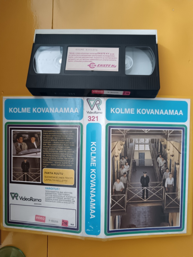 Kolme kovanaamaa (1970) [VHS] Hyväkuntoinen