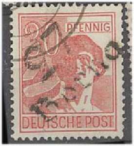 Saksa venäl.miehitys Mi 176 V o (sign. Dr Herbst)