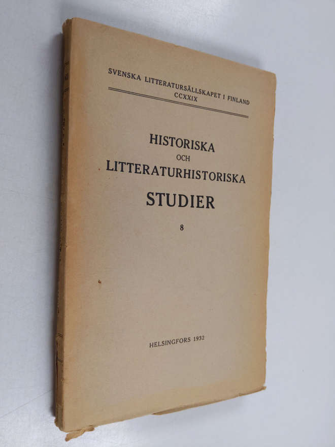 Historiska och litteraturhistoriska studier 8