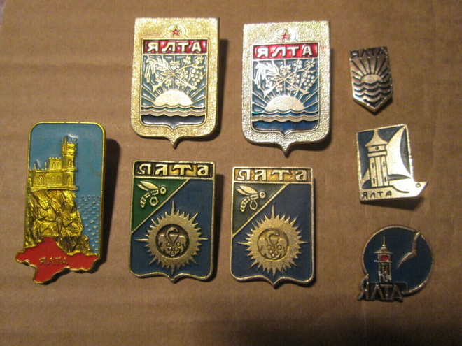 CCCP (Ukraina): kahdeksan vintage Jalta-pinssiä