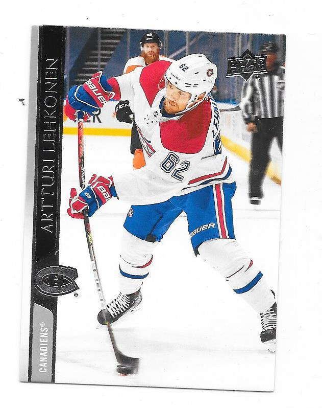 2020-21 Upper Deck #351 Artturi Lehkonen Montreal Canadiens