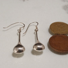 Hopea Teardrop Ball Dangle Drop korvakorut 925 - pikkukuva 3