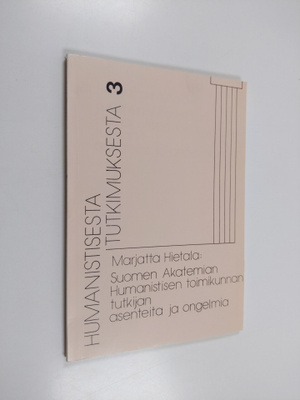 Marjatta Hietala : Suomen akatemian humanistisen toimikun...