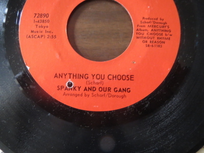 Spanky And Our Gang: Anything You Choose vinyylisingle