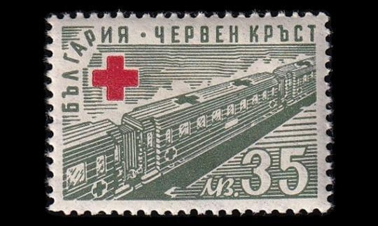 Bulgaria 587 ** Punainen Risti 35 L (1947)