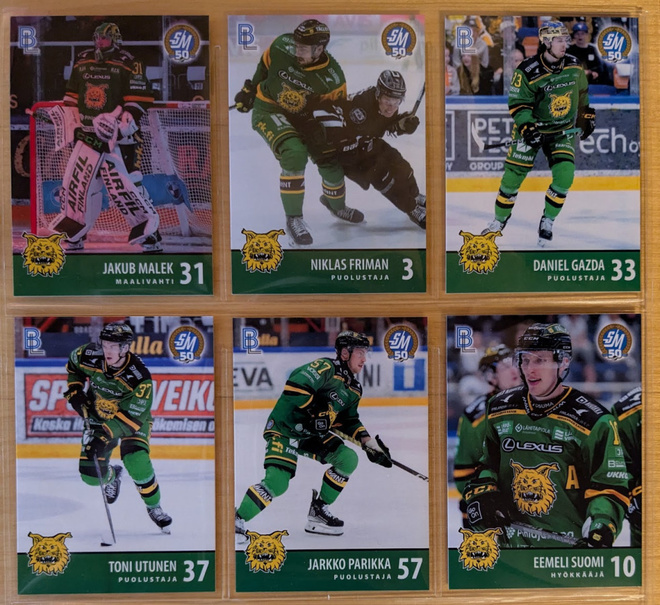 2024-25 Blueline Series 1 Ilves Team Set 12 korttia (25-36)