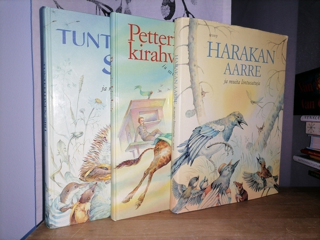 3 lasten satu/runokirjaa - Kuvitus: Kristina Segercrantz