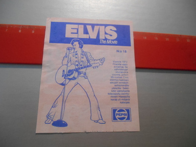 ELVIS The Movie Pepsi 1977 etiketti # 18