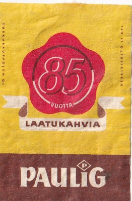 Paulig ,      Laatukahvia.  s89