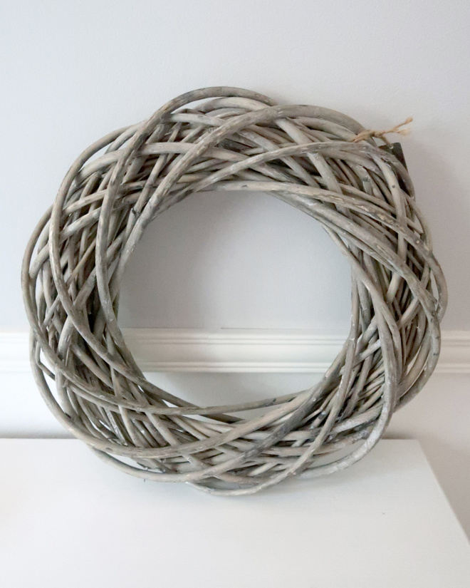 Pajukranssi 35 cm harmaa