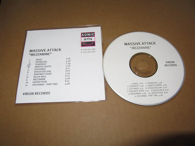 Massive Attack CDR Mezzanine  UK  ADVANCE ALBUM PROMO