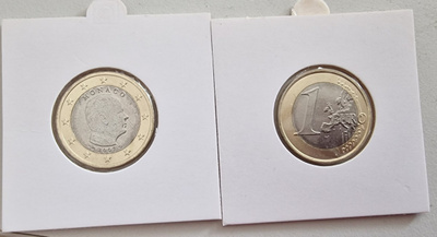 Monaco 2007 1€ UNC rahasilmässä