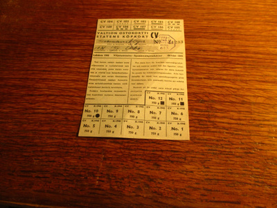valtion ostokortti cv 10.1945 viljatuotteita