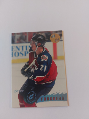 95-96 Stadium Club Members Only Parallel #105 Peter Forsberg