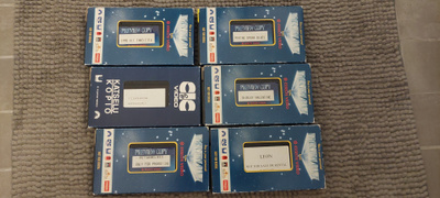 6 kpl Esselte Videon kauppiaskasetteja Vhs