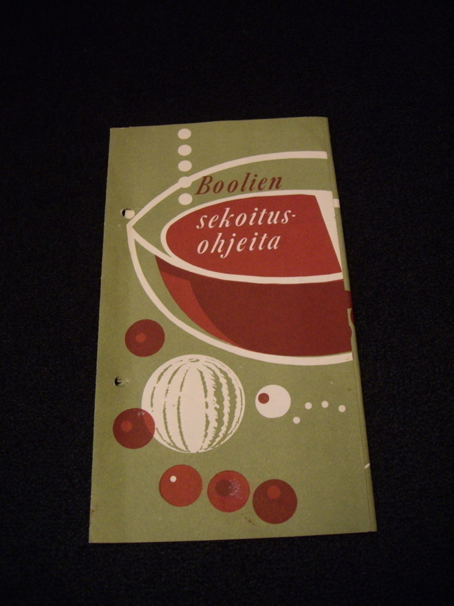 Oy Alkoholiliike Ab  BOOLIN SEKOITUSOHJEITA -Esite