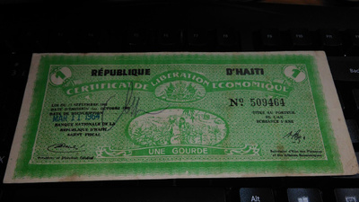 Haiti 1 Gourde 1962/1964 Liberation VF-