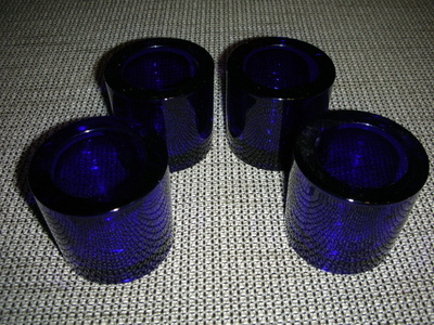 Iittala kivi-tuikku tummansininen 4 kpl