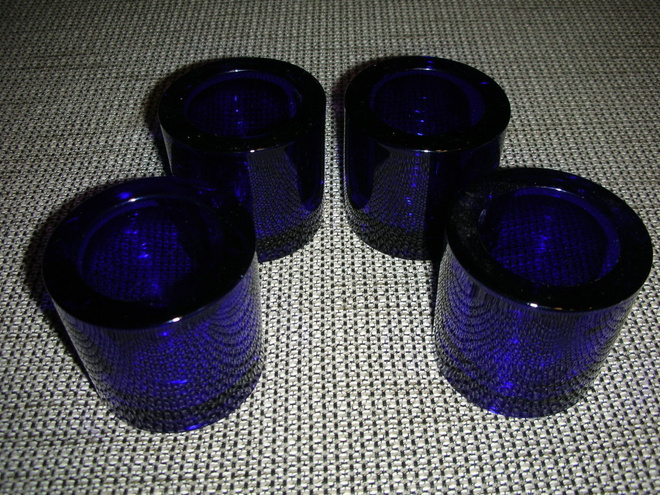 Iittala kivi-tuikku tummansininen 4 kpl