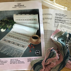 Ristipistomalli ja muliinilangat / ristipistotyö - pikkukuva 2