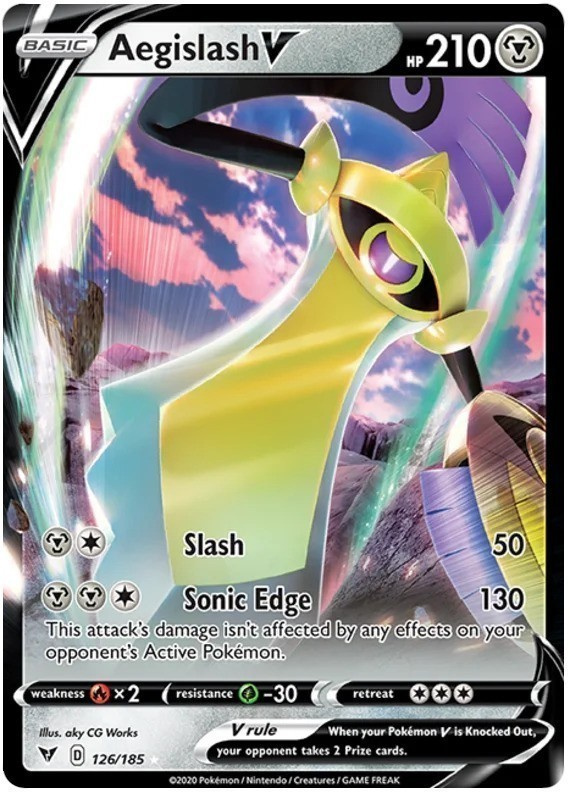 Aegislash V 126/185 - Vivid Voltage - NM/M