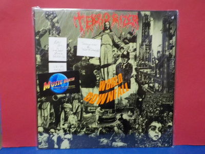 TERRORIZER - WORLD DOWNFALL EX+/M- UK -89 1ST PRESS LP