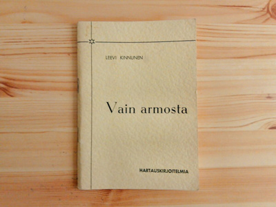 Leevi Kinnunen: Vain armosta