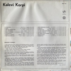 LP Kalevi Korpi - Kalevi Korpi (1972) - pikkukuva 2