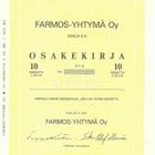 OKK 1987 Farmos-Yhtymä Oy spec, Turku pörssi osakekirja - pikkukuva 1