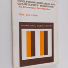 Henri Theil : Operations research and quantitative econom... - pikkukuva 1