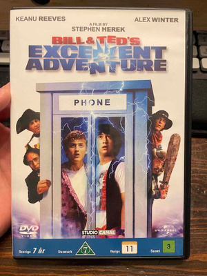 Bill & Ted`s Excellent adventure (dvd, 1989, FIN txt)