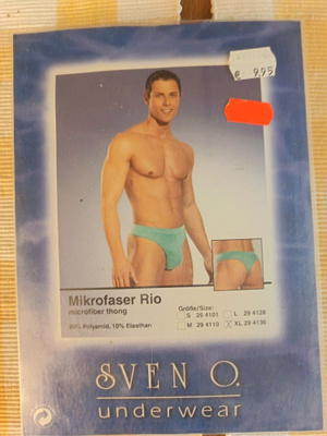 Sven O. miesten alushousut / thong XL UUSI deadstock