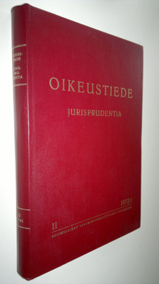 Oikeustiede 1972:1 : Suomalaisen lakimiesyhdistyksen vuos...