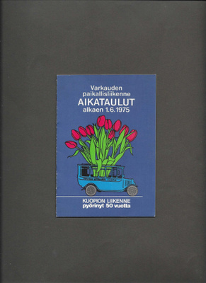 Aikataulut, Kuopion Liikenne, Varkauden paik.liikenne, 1975