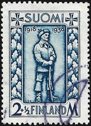 1938 Rintamamiesmerkki leimattu LaPe 211