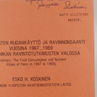 Esko H. Koskinen : Suomalaisten ruoankäyttö ja ravinnonsa... - pikkukuva 2