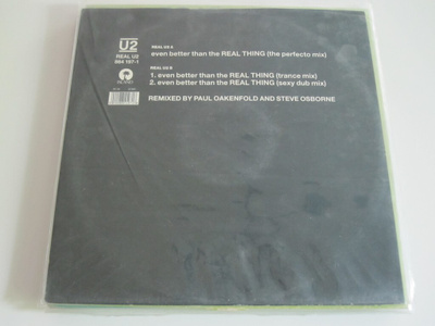 U2: Even Better Than The Real Thing 12" Promo