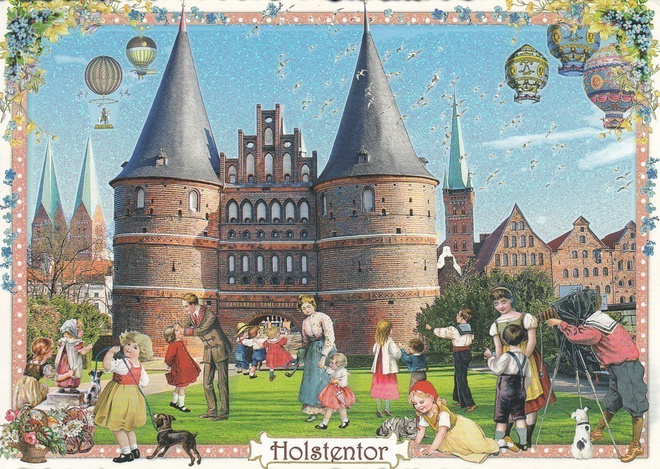 Lyypekki Holstentor (Tausendschön-kortti)